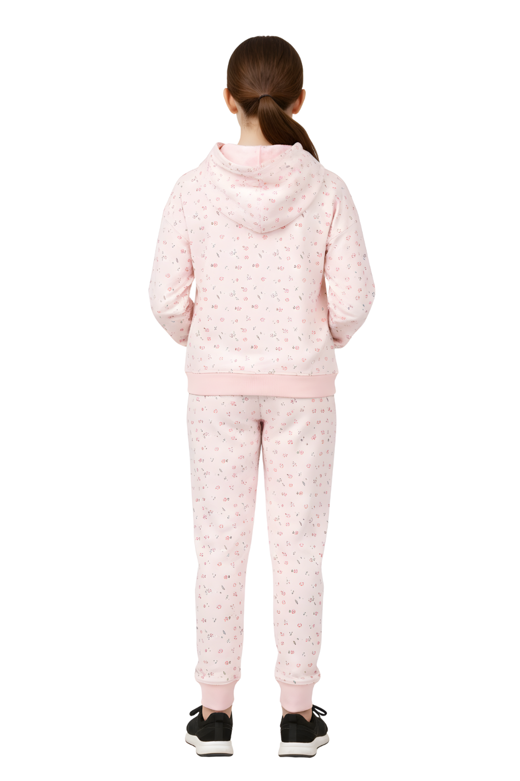 Bahob® 1 & 2 Pack Girls Tracksuits Set Printed Hoodie and Tracksuit Jogging Bottoms, Kids Track Suits Activewear Sets for Girls 5-14 Years