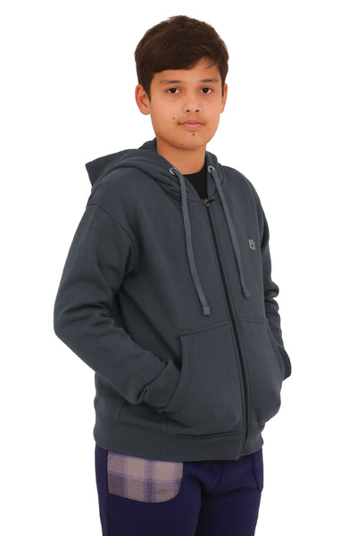 Bahob® Hoodies For Boys Kids Fleece Zip-Up Hoodie Sweatshirt Kids Hoodies Jacket Sweatshirt for Boys Long Sleeve Top Unisex Age 5-14 Years