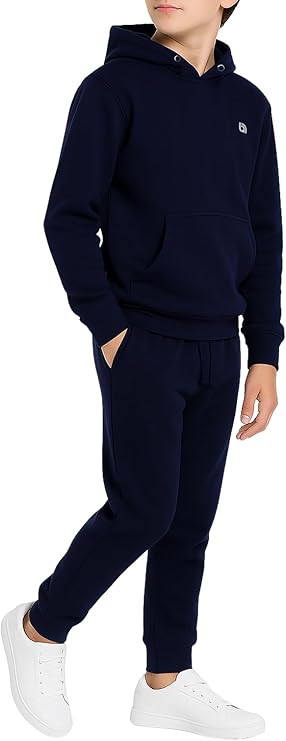 Boys Tracksuit Fleece Kids Pull Over Hooded Jogging Bottoms and Hoodie UK