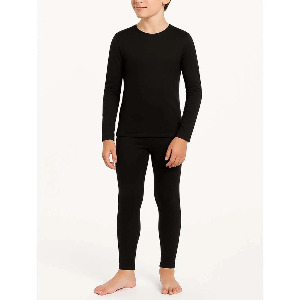 Kid's Thermal Set Ultra Soft Boys Long Sleeve Thermal Top & Bottom Set 5-14 Year