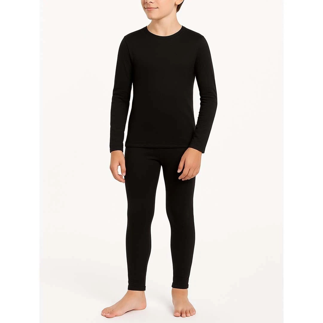 Kid's Thermal Set Ultra Soft Boys Long Sleeve Thermal Top & Bottom Set 5-14 Year