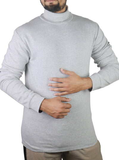 Bahob® Menswear Turtle neck Slim Fit High Neck Classic Cotton Long Sleeve Pullover Sweater. - Bahob
