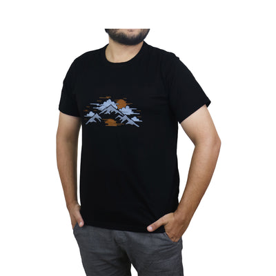 Bahob® 2 Pack Men's T-Shirts Short Sleeve Printed T Shirts for Men Round Neck Cotton Tops Shirt S-3XL