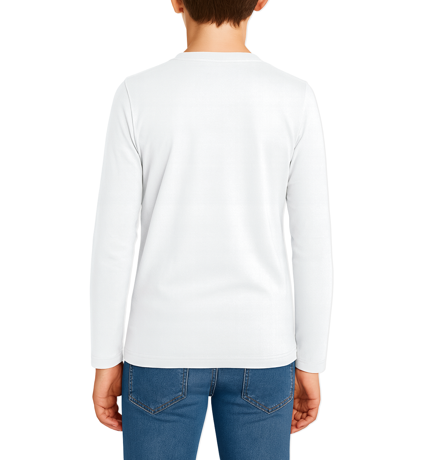 3 Pack Boys Girls Long Sleeved Top Round Neck Kids T Shirts Soft Cotton PE Top 5-14 Years