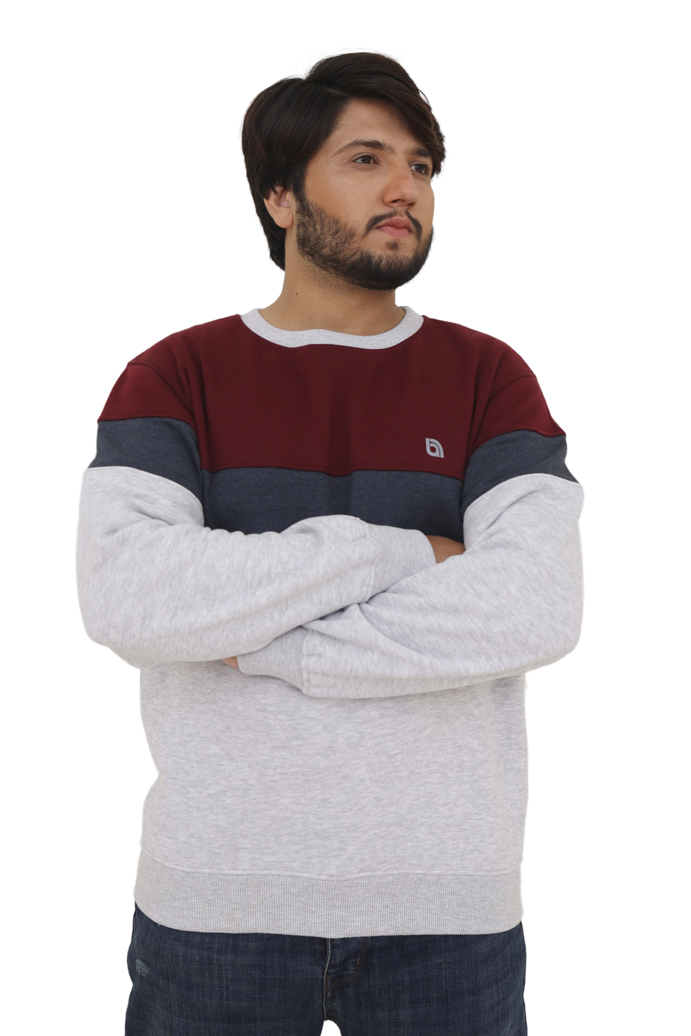 Bahob® Men's Fleece Crew Neck Sweatshirt Pullovers Long Sleeve Jumper, Sweater S-3XL