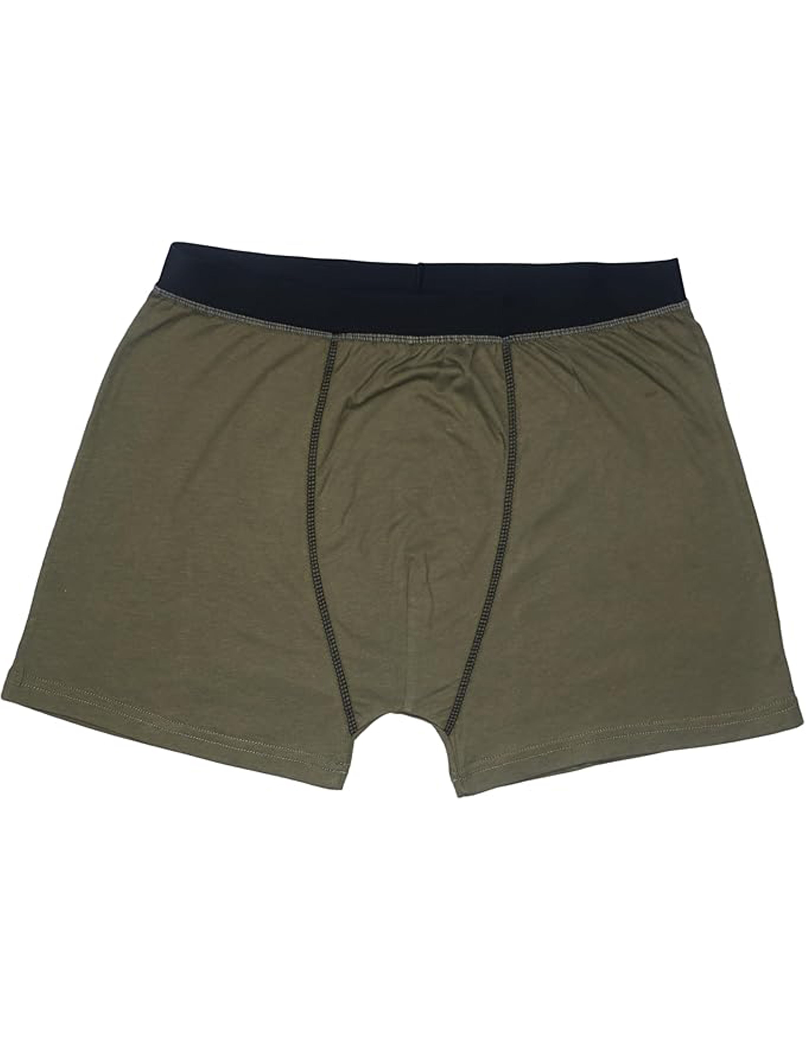 Bahob® Pack Of 6 Mens Plain Boxers with Elastic Waist Shorts