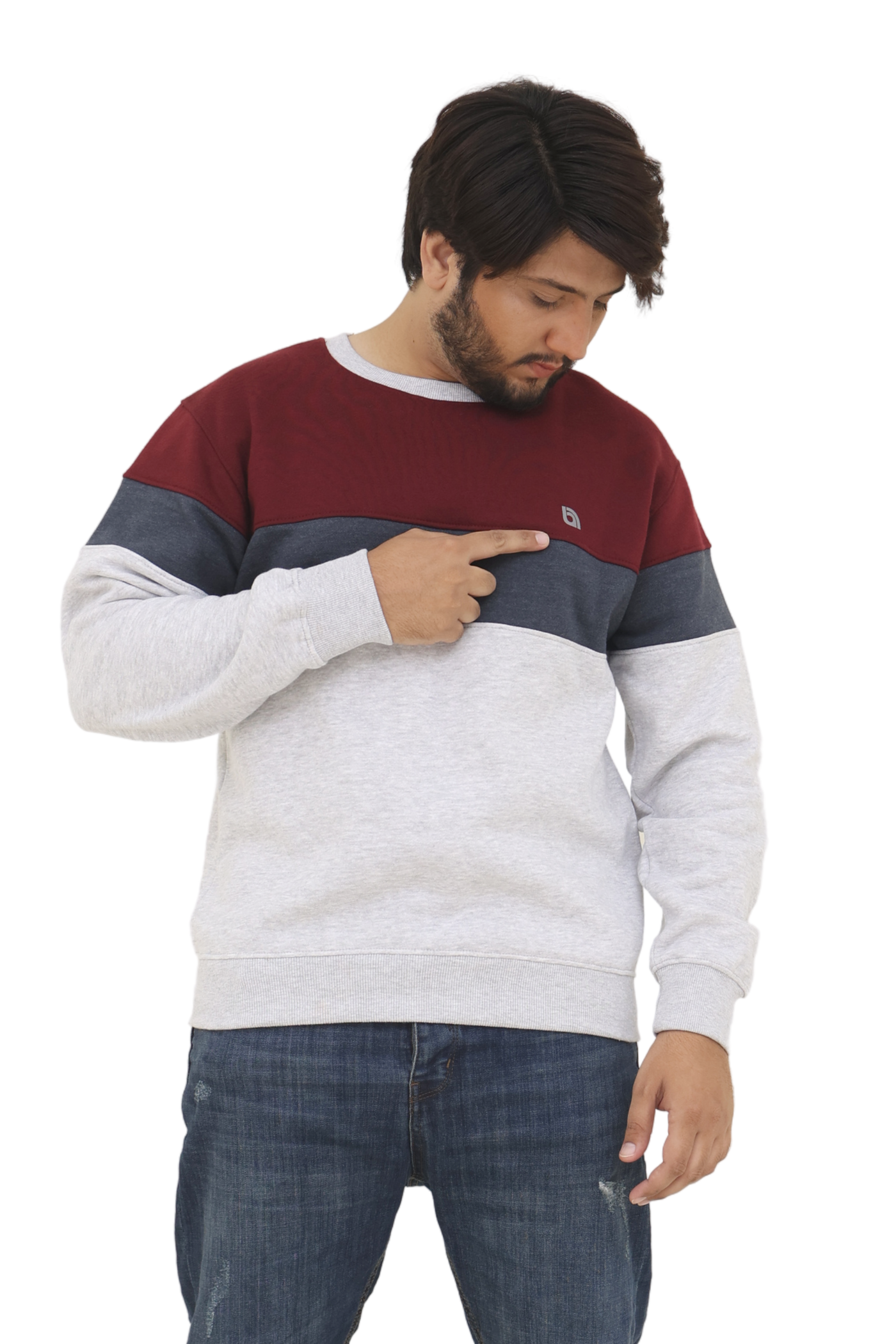 Bahob® Men's Fleece Crew Neck Sweatshirt Pullovers Long Sleeve Jumper, Sweater S-3XL