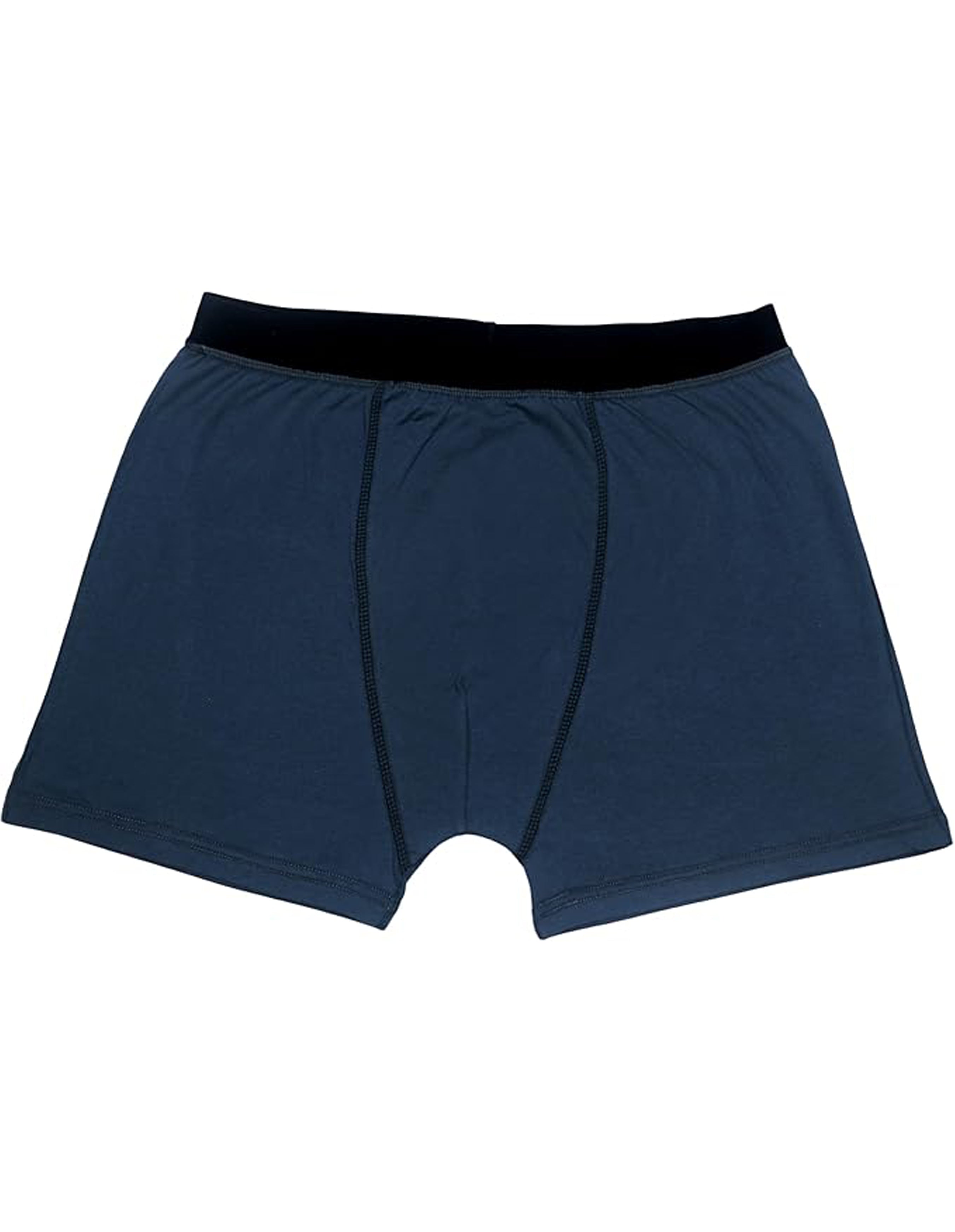 Bahob® Pack Of 6 Mens Plain Boxers with Elastic Waist Shorts