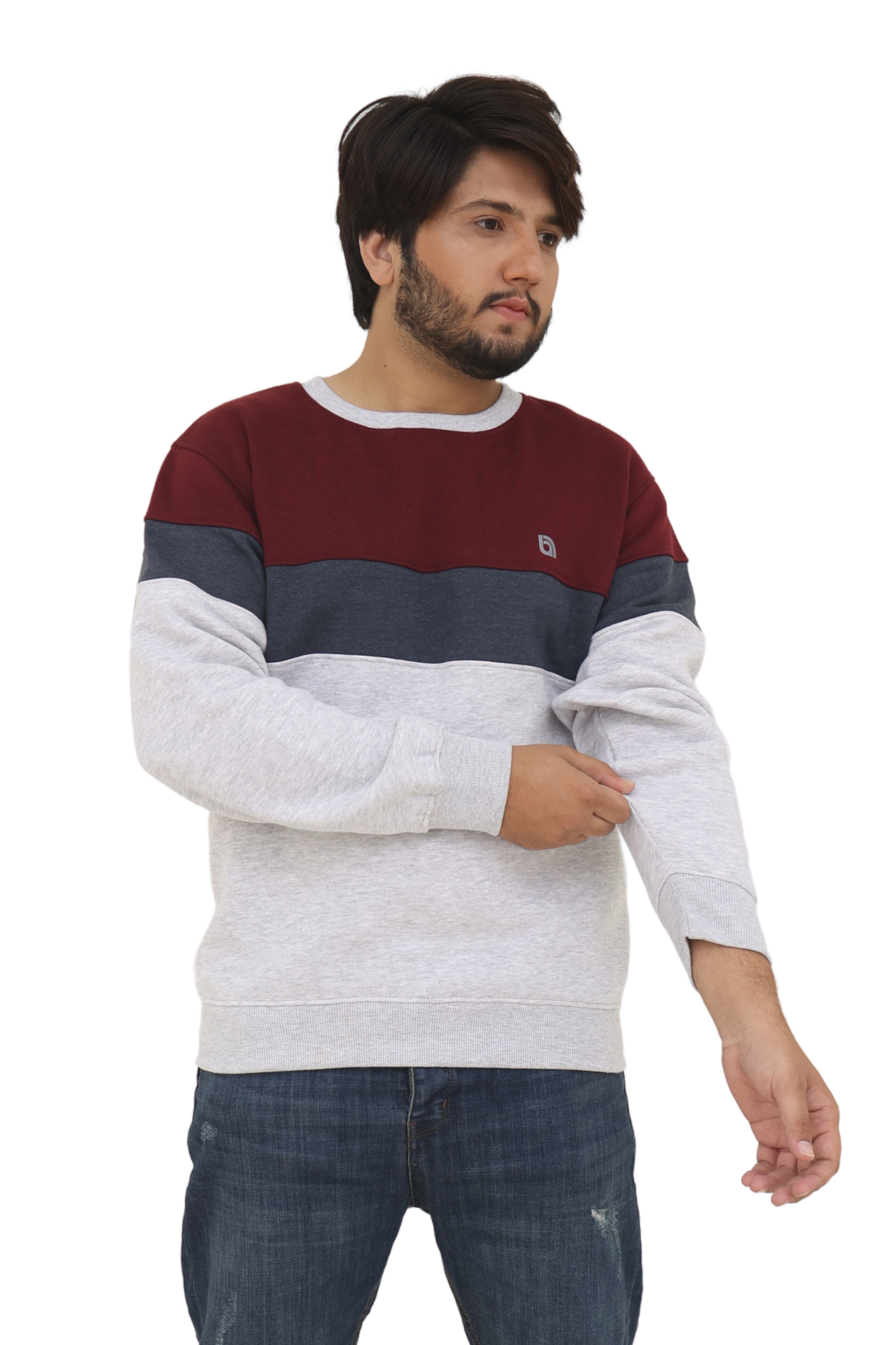 Bahob® Men's Fleece Crew Neck Sweatshirt Pullovers Long Sleeve Jumper, Sweater S-3XL
