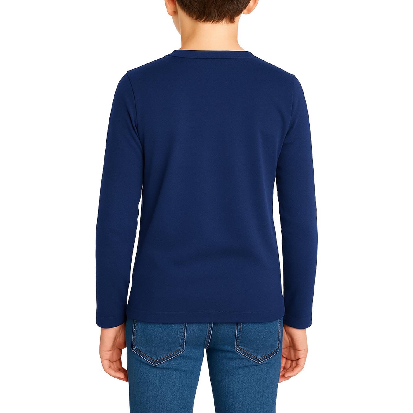 Bahob® 2 Pack Boys Long Sleeve T-Shirt Top Children's Round Neck Long-Sleeve T-Shirt Soft Cotton 3-14 Years kids t shirt