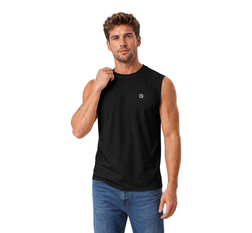 Bahob® 2 Pack Men's Sleeveless T-Shirts Vest Top for Men Tank Tops Training Running Workout Bodybuilding Shirts S-3XL