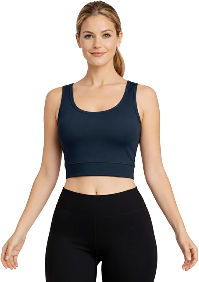 2 Pack Sports Bra for Women Super Comfort Bra Lightweight Stretchable Ladies Sports Bra for Workout Fitness Running Gym S-XXL