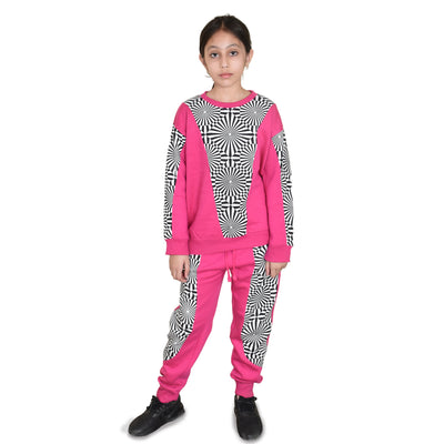 Bahob® Girls 2 Piece Sweatshirt & Jogging Bottoms Tracksuit Set