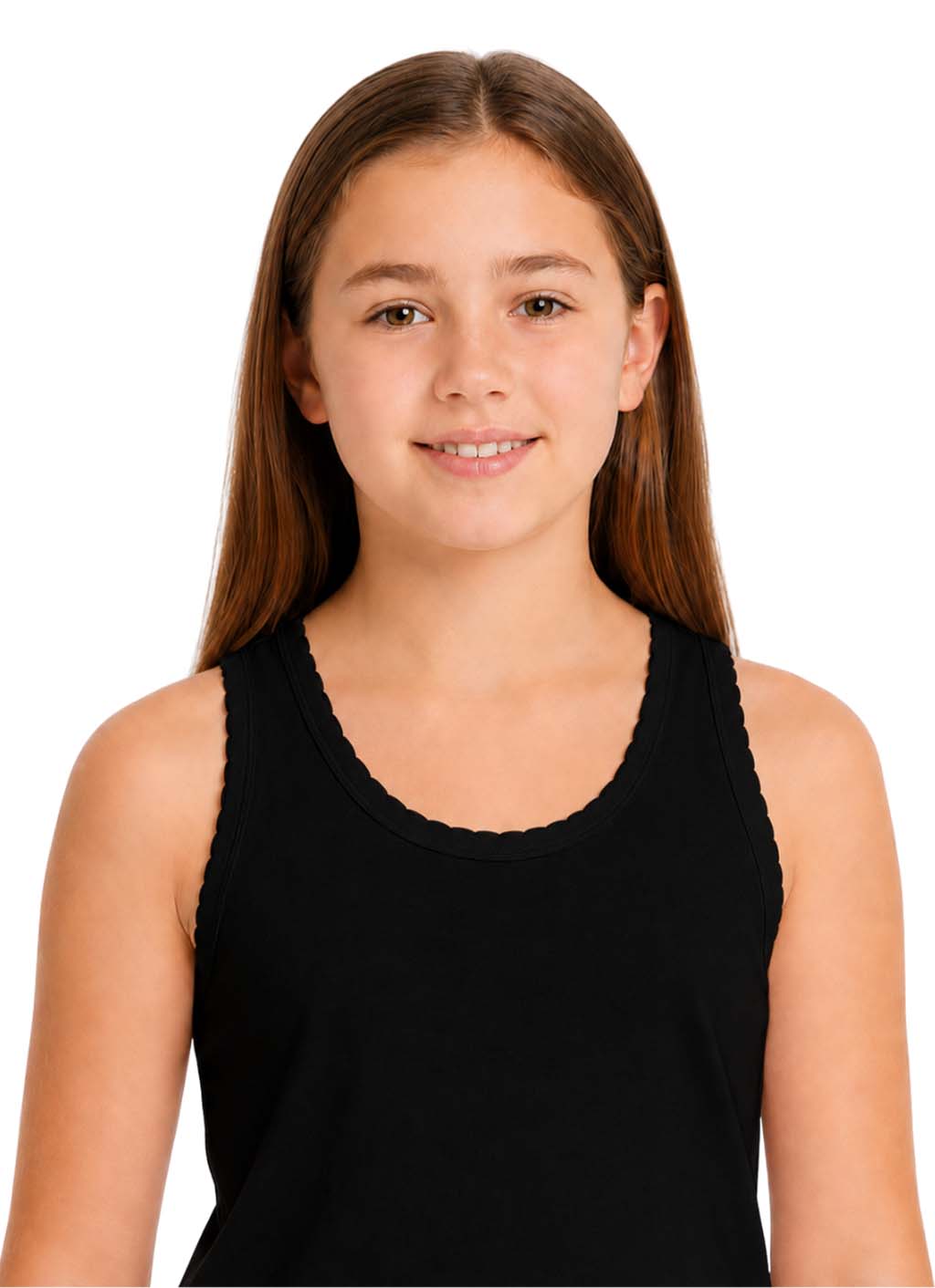 Bahob® 6 Pack Girl's Underwear Vests Soft Cotton Tank Tops Kids Sleeveless Vests Undershirts Cotton 5-14 Years