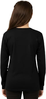 Bahob® Girls Long Sleeve T-Shirt 3 Pack Shirt for Girls Lightweight Soft Comfort Fit Round Neck Tee Shirt 5-14 Years