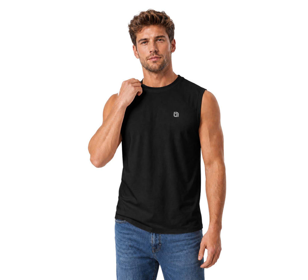 Bahob® 2 Pack Men's Sleeveless T-Shirts Vest Top for Men Tank Tops Training Running Workout Bodybuilding Shirts S-3XL