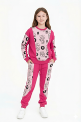 Bahob® Girls 2 Piece Sweatshirt & Jogging Bottoms Tracksuit Set