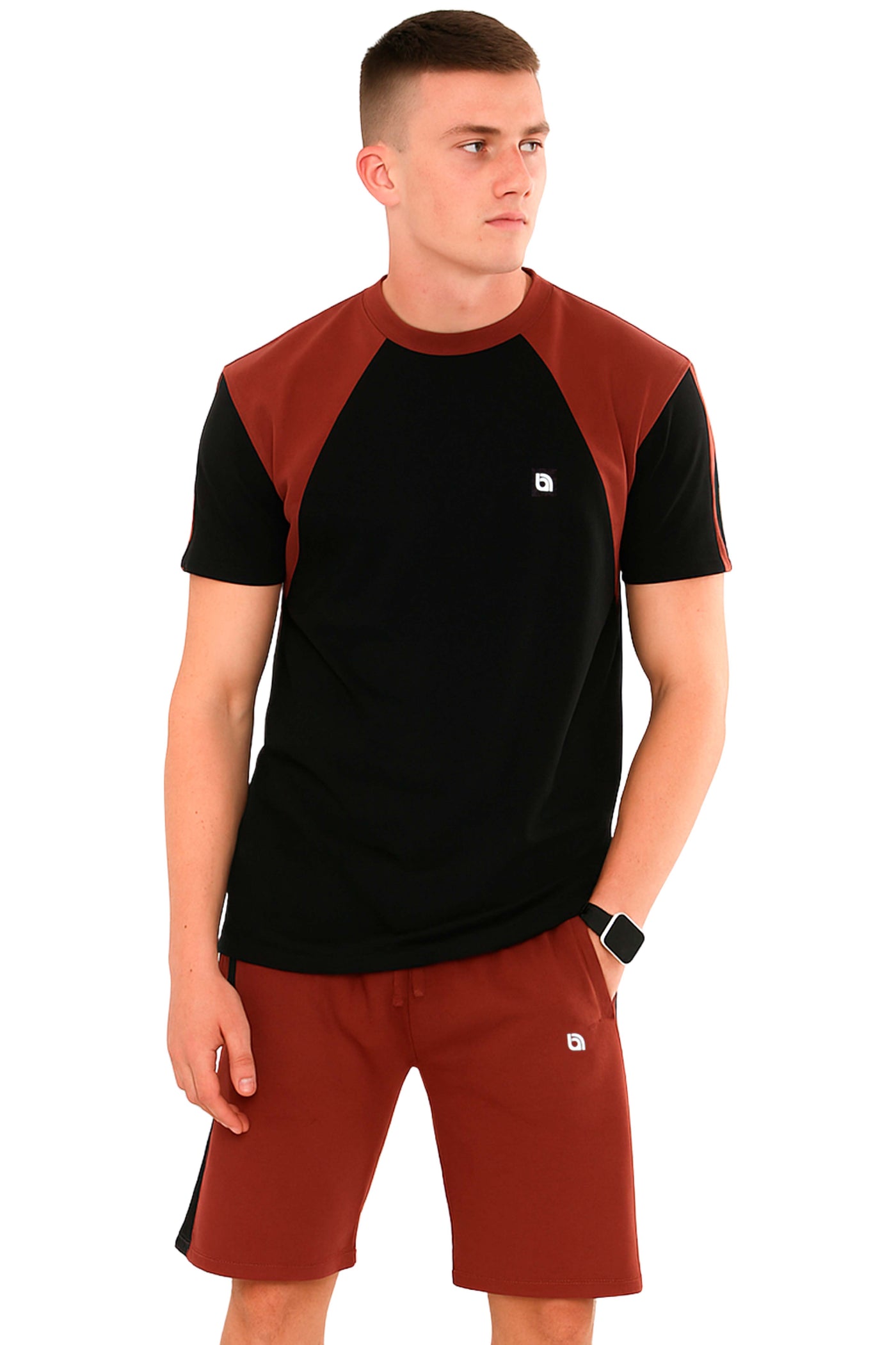 Bahob® Men's Short Pyjama Sets Soft Cotton Men's Short PJs, Sleepwear Nightwear Set for Men