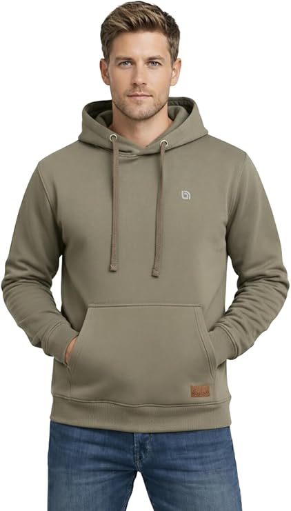 Bahob® Men's Hoodies Pullover Hooded Top Hoodie for men's Sweatshirts Long Sleeve Hoody Drawstring Casual Tops with Pockets S-3XL