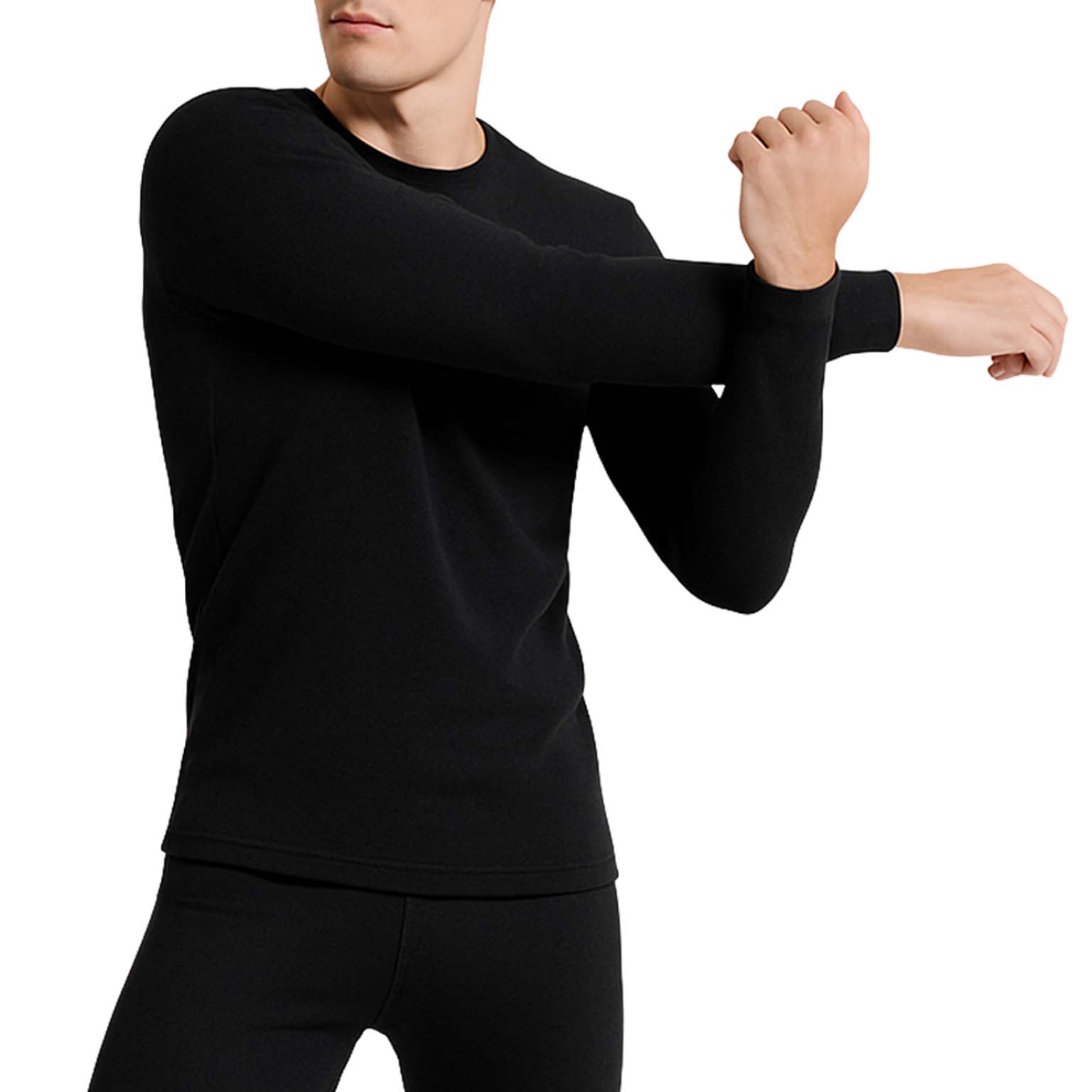 Bahob® Pack of 2 Men's Thermal Long & Half Sleeve Top, Warm Underwear Base layer Lightweight Soft Thermal Top S-XXL