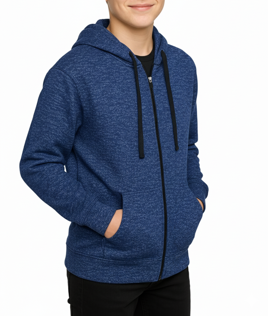 Bahob® Hoodies For Boys Kids Fleece Zip-Up Hoodie Sweatshirt Kids Hoodies Jacket Sweatshirt for Boys Long Sleeve Top Unisex Age 5-14 Years