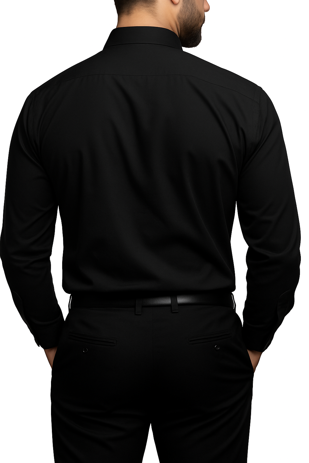Bahob® Men's Formal Dress Shirt Long Sleeve Mens Dress Shirt 100% Cotton Plain Business Wedding Work Causal Button Down Shirts for Men with Pocket S-3XL