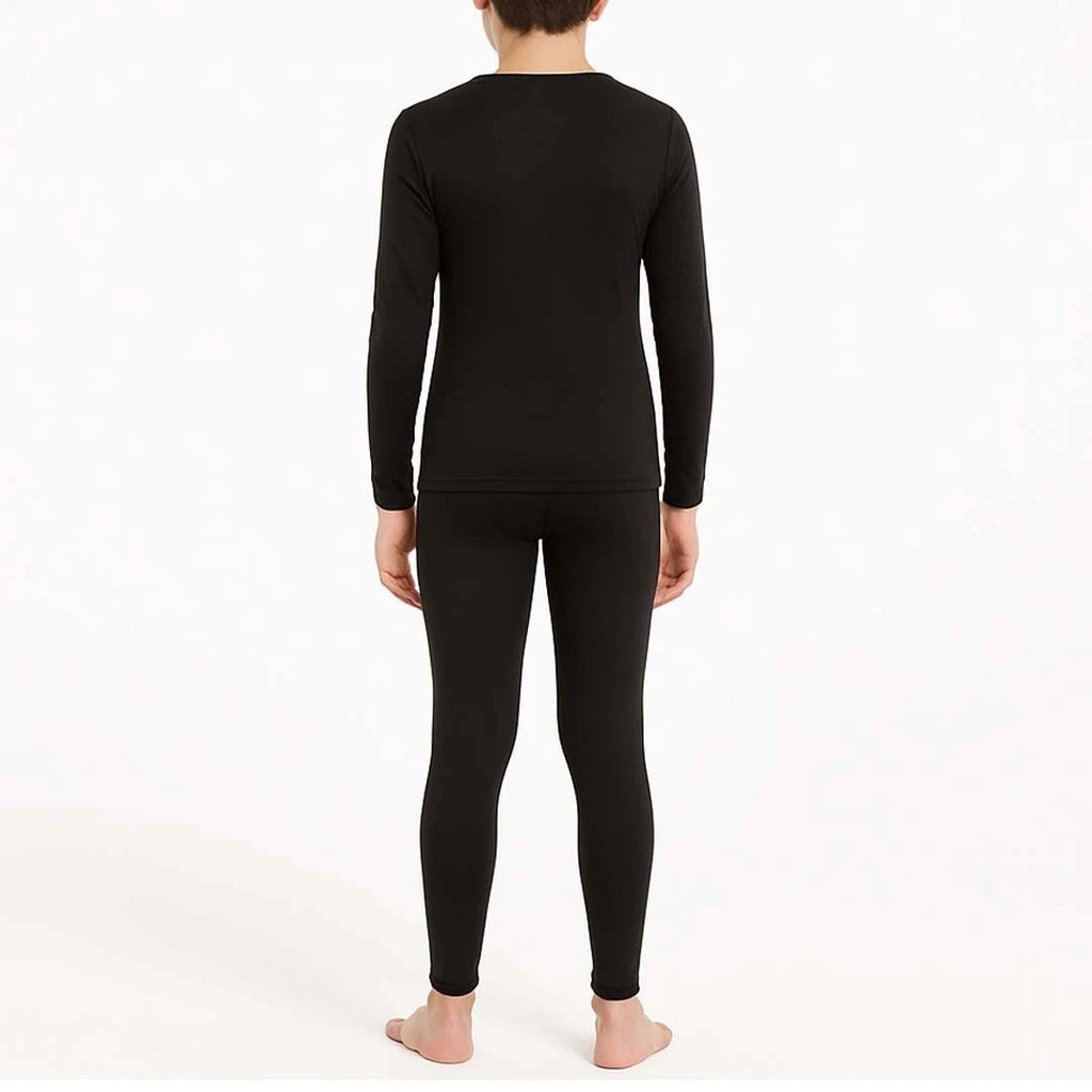 Kid's Thermal Set Ultra Soft Boys Long Sleeve Thermal Top & Bottom Set 5-14 Year