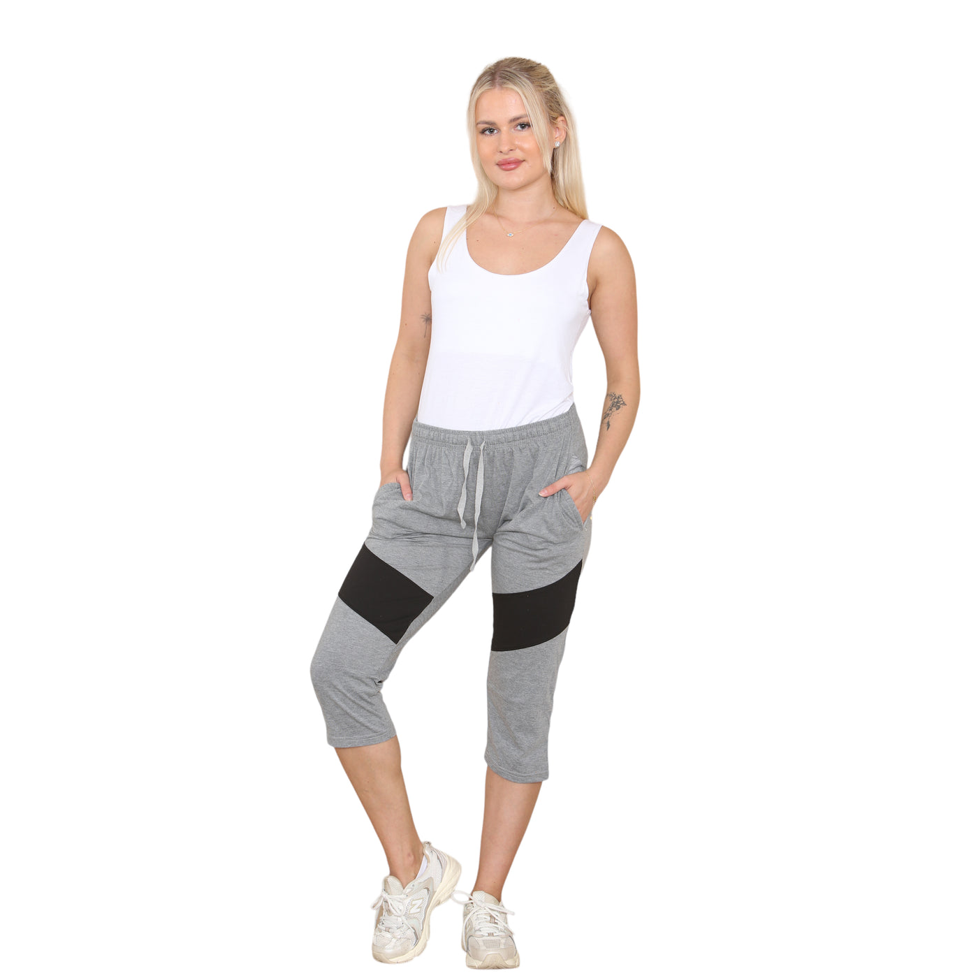 Bahob® 2 Pack Women's Pajama's Bottoms Lounge Capri Pants Soft Cropped Pjs Trouser For Women's Girls Sleepwear S-XXL