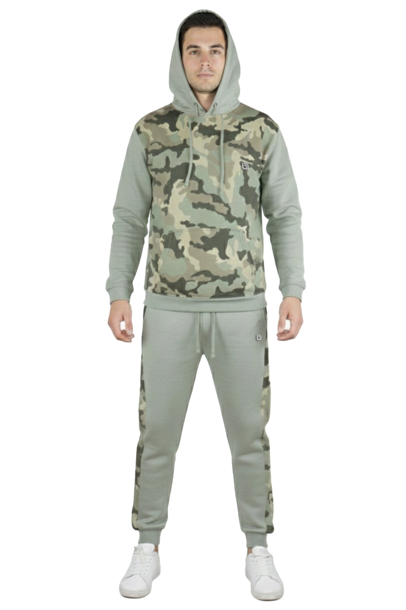 Bahob® Men's Tracksuit Set Full Sleeve Fleece Hoodie Top Jogging Bottoms Joggers