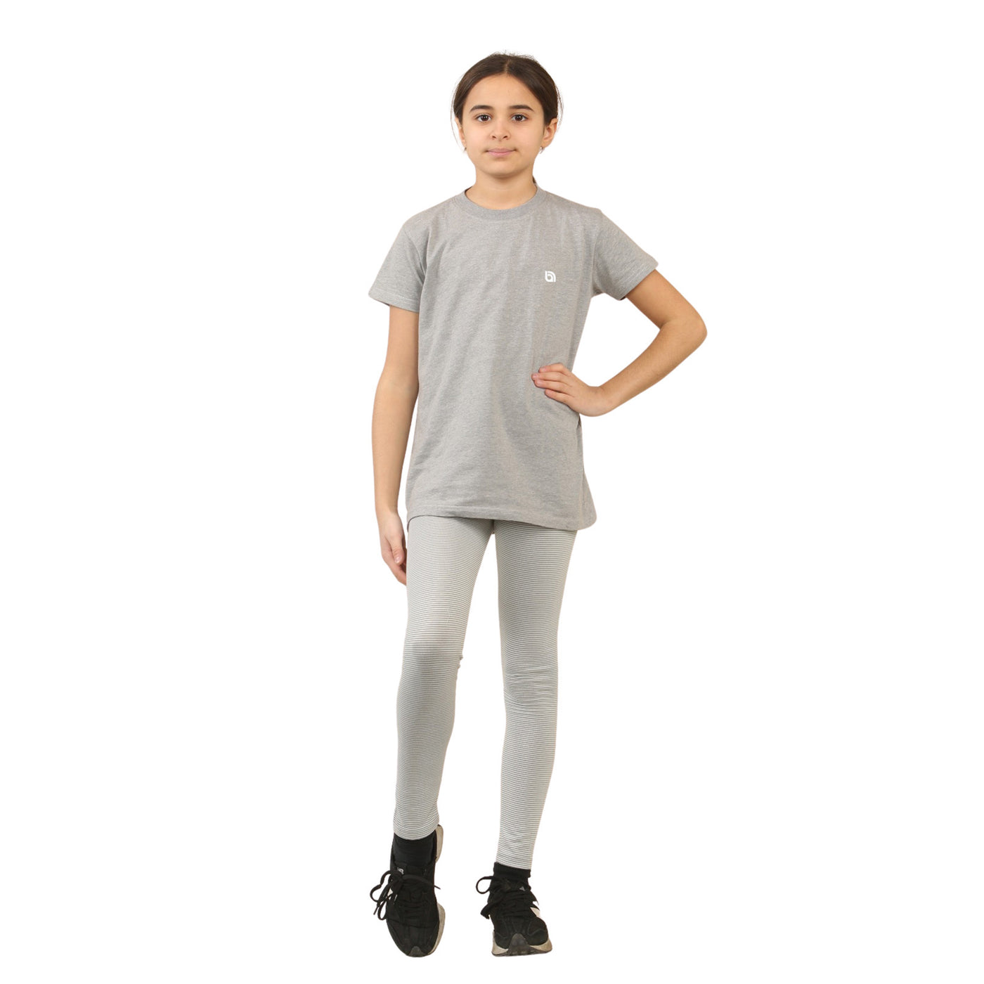 Girls T-Shirt and Leggings Set Cotton Summer Outfit for Kids 2 Piece Casual Loungewear Set – Soft & Comfy Top and Bottoms 5-14 Years