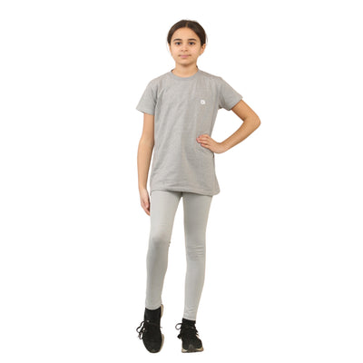 Girls T-Shirt and Leggings Set Cotton Summer Outfit for Kids 2 Piece Casual Loungewear Set – Soft & Comfy Top and Bottoms 5-14 Years