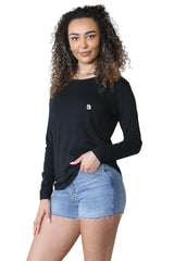 Bahob® 3 Pack Women's Classic-Fit Crewneck , Multipacks Ladies Long Sleeve T-Shirt Top S-XXL