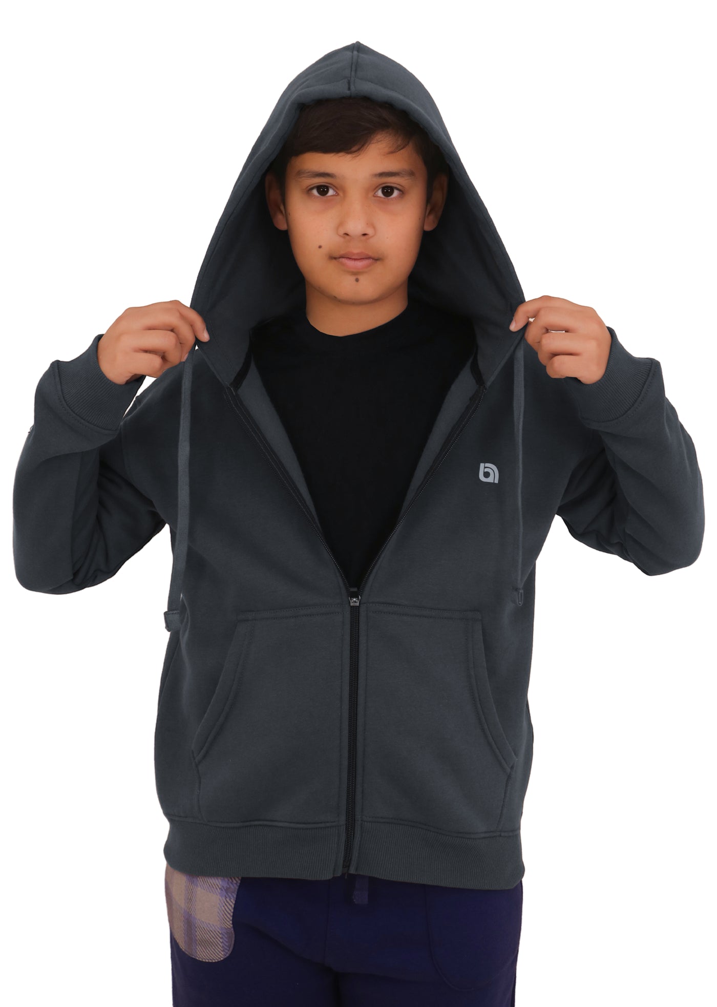 Bahob® Hoodies For Boys Kids Fleece Zip-Up Hoodie Sweatshirt Kids Hoodies Jacket Sweatshirt for Boys Long Sleeve Top Unisex Age 5-14 Years