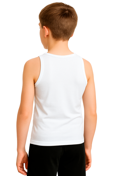 Bahob® 6 Pack Boy's Underwear Vests Soft Cotton Tank Tops Kids Sleeveless Vests Undershirts 100% Cotton