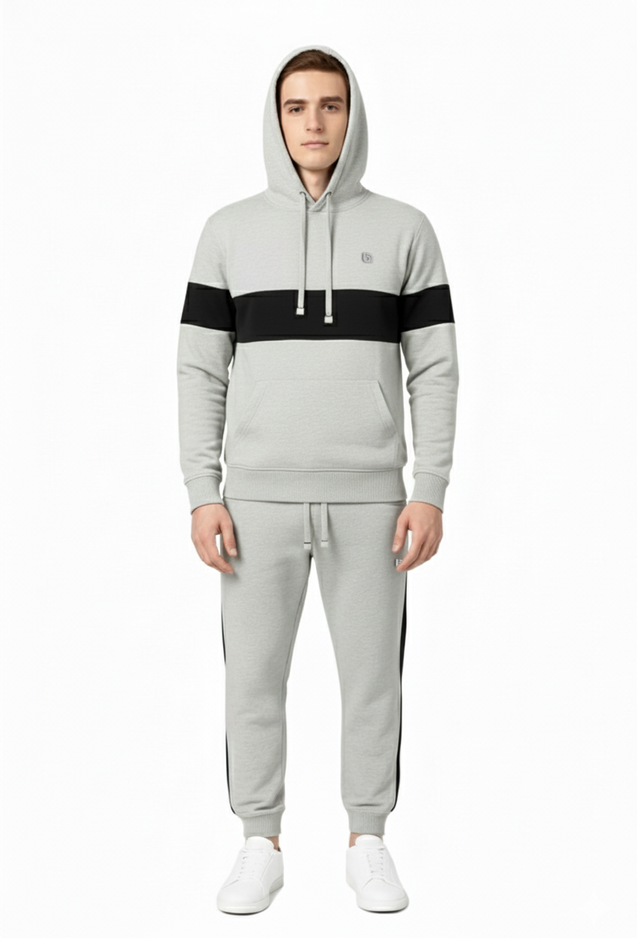 Bahob® Men's Tracksuit Set Full Sleeve Fleece Hoodie Top Jogging Bottoms Joggers