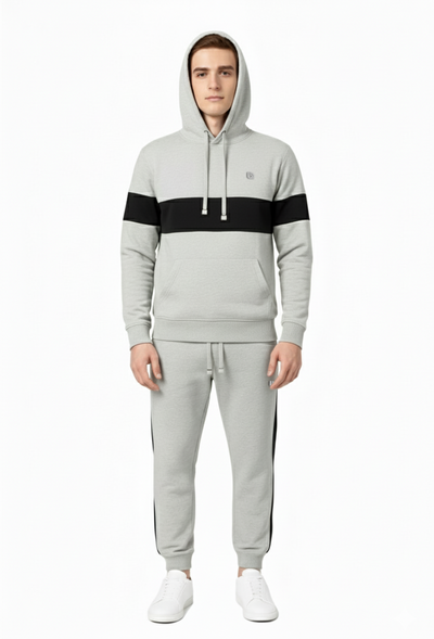 Bahob® Men's Tracksuit Set Full Sleeve Fleece Hoodie Top Jogging Bottoms Joggers