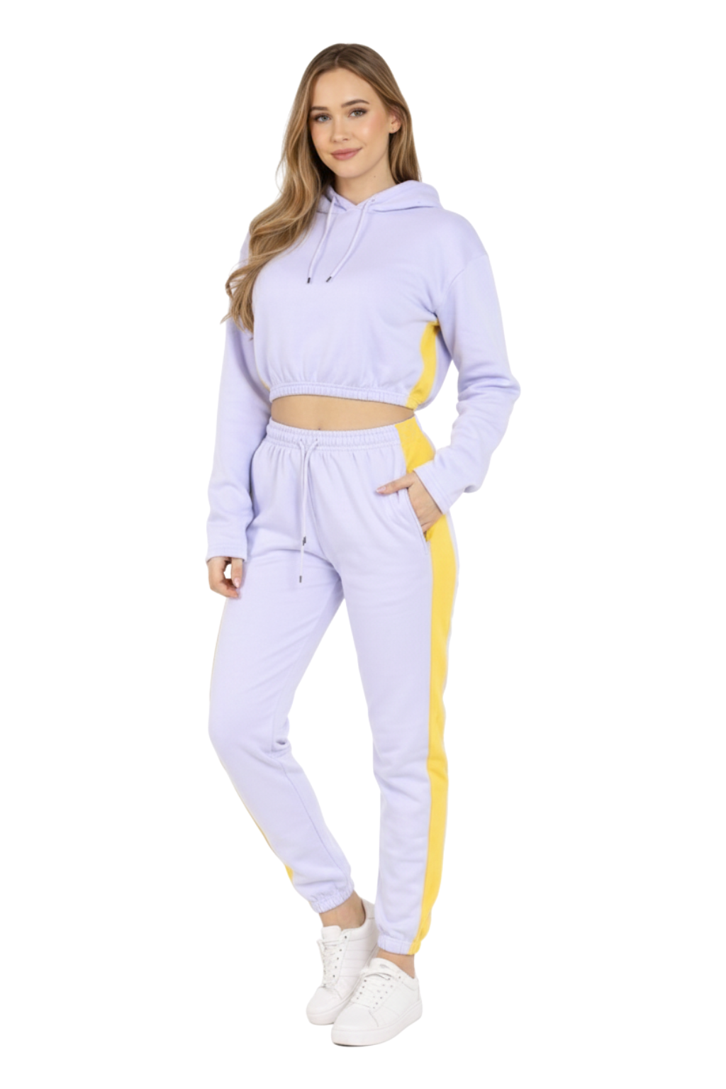 Bahob® Women’s Sportswear Set, 2 Pcs Women Tracksuit Hoodie Crop Top and Joggings Pants Leggings Yoga Gym Wear Tracksuits Activewear Set