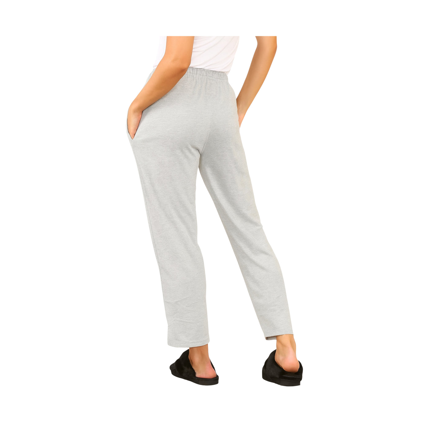 Bahob® 2 Pack Women's Pyjama Bottoms Womens Pants Soft Lounge Pants Sleep Pajama Bottoms with Pocket Women's Sleepwear Trousers S-XXL