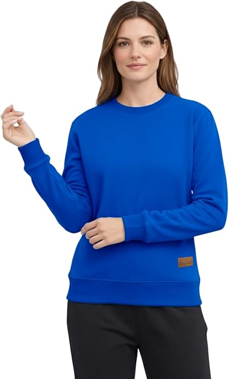 Bahob® Women's Crew Sweatshirt Long Sleeve Tops for Ladies Sweatshirts for Women UK Pullover Jumper Crewneck Sweater S-XXL