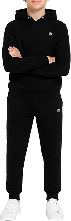 Boys Tracksuit Fleece Kids Pull Over Hooded Jogging Bottoms and Hoodie UK