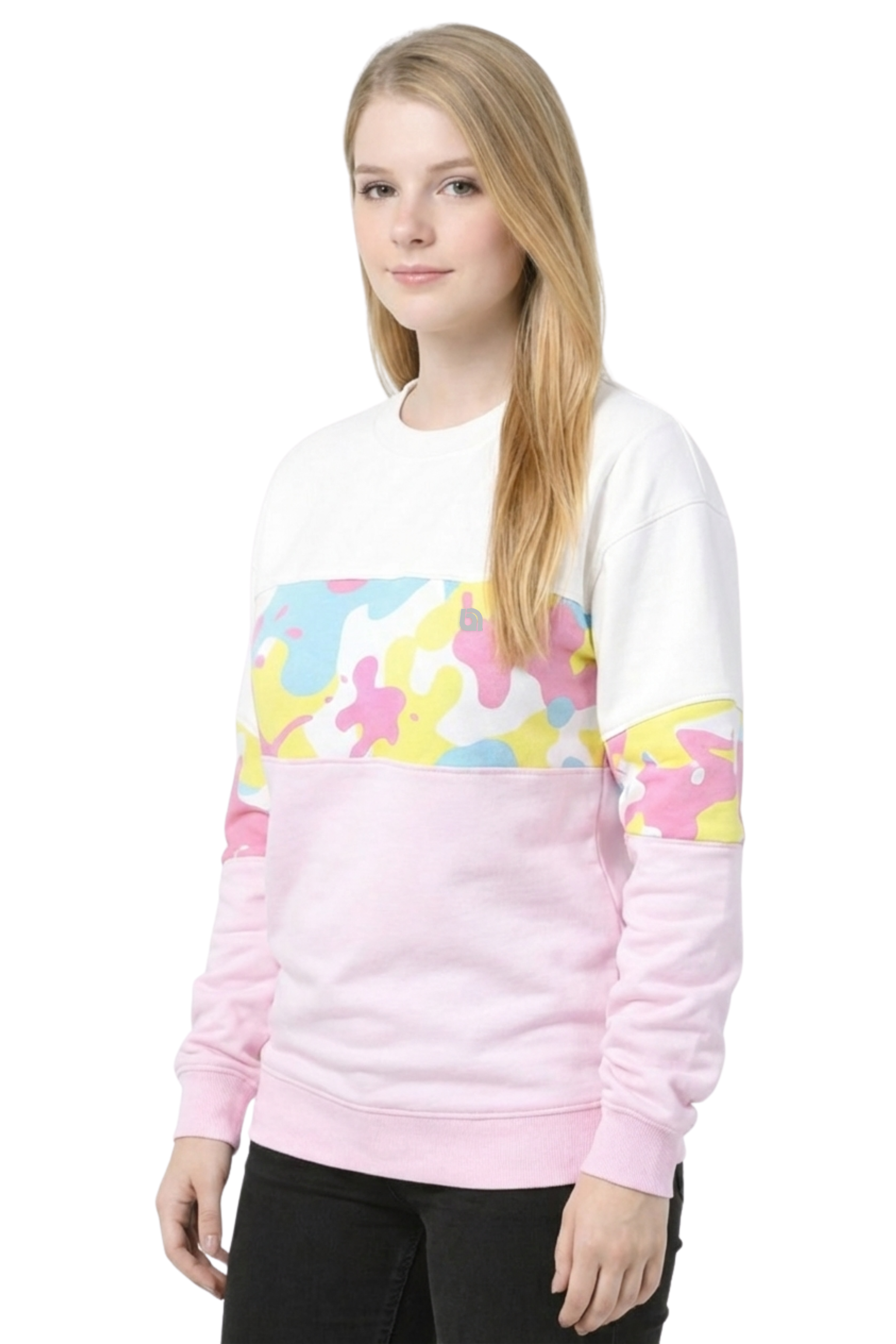 Bahob® Women's Crew Sweatshirt Long Sleeve Tops for Ladies Sweatshirts for Women UK Pullover Jumper Crewneck Sweater S-XXL