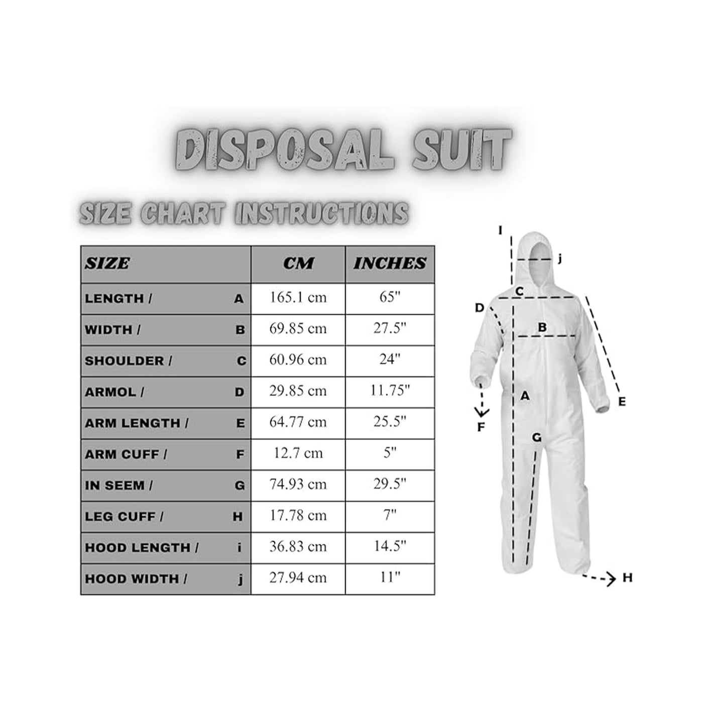 Bahob® 5 Pack Protective Disposable Overall Paper Boiler Suit Coveralls Protection Suit Elasticated hood, Cuffs and Ankles