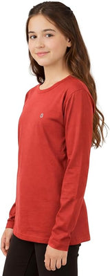 Bahob® Girls Long Sleeve T-Shirt 3 Pack Shirt for Girls Lightweight Soft Comfort Fit Round Neck Tee Shirt 5-14 Years