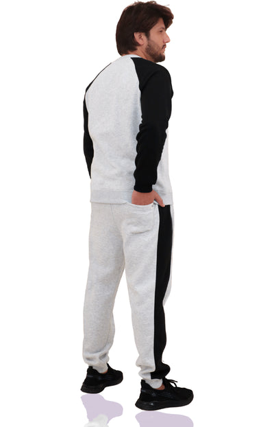 Bahob® Mens Tracksuit Set 2 Piece Sweatshirt and Joggers for Men Fleece Tracksuit Sets Gym Casual Exercise Running Sport Lounge Wear