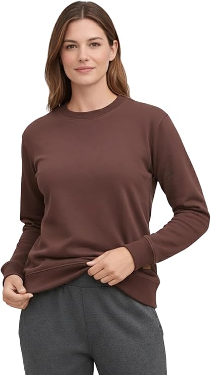 Bahob® Women's Crew Sweatshirt Long Sleeve Tops for Ladies Sweatshirts for Women UK Pullover Jumper Crewneck Sweater S-XXL