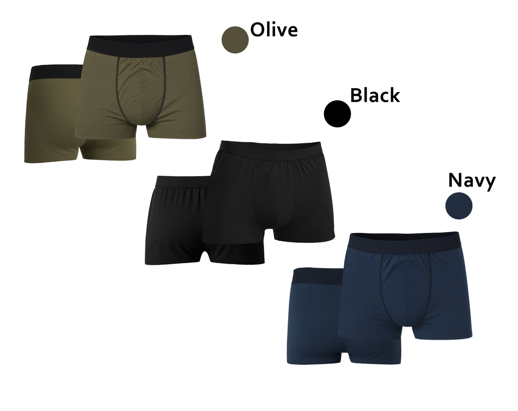 Bahob® Pack Of 6 Men's Boxers with Elastic Waist Shorts Underpants Trunks For Men's Soft Comfortable Men's Underwear S-3XL