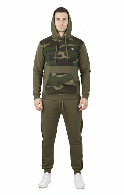 Bahob® Men's Tracksuit Set Full Sleeve Fleece Hoodie Top Jogging Bottoms Joggers