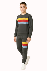 Bahob® 1 & 2 Pack Boys Girls Tracksuit, Jumper Sweatshirt and Jogger Bottoms Tracksuit Set for Kids 3-14 Years