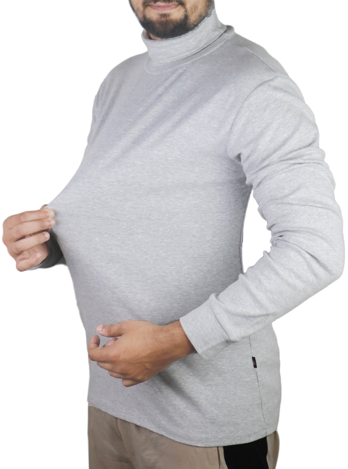 Bahob® Menswear Turtle neck Slim Fit High Neck Classic Cotton Long Sleeve Pullover Sweater. - Bahob