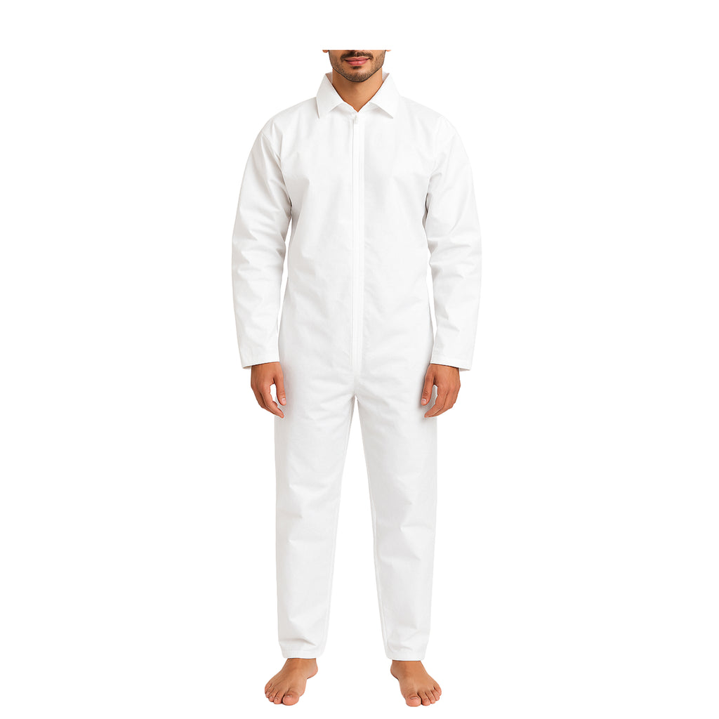 1 & 3 Pack Protective Disposable Overall Paper Boiler Suit Coveralls Protection Suit Cuffs and Ankles